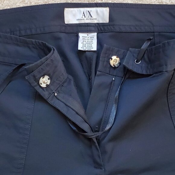 Armani Exchange Loose Leg Black Jeans. Size 8 - Picture 2 of 4